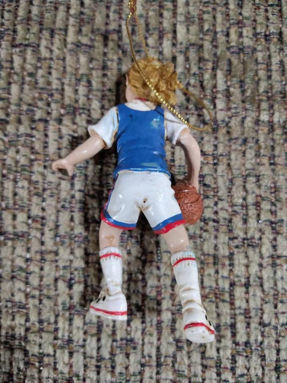 Kurt Adler resin female basketball player Christmas tree ornament